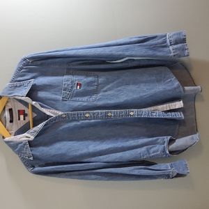 Tommy Hilfiger denim button down shirt size 12